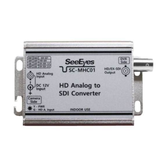 SC-MHC01 SeeEyes, Medienkonverter, HD Analog nach SDI, EX-SDI 1.0/2.0, 1080p/30Hz, 12VDC SC-MHC01 SeeEyes, Medienkonverter, HD Analog nach SDI, EX-SDI 1.0/2.0, 1080p/30Hz, 12VDC-Beschreibung lesen