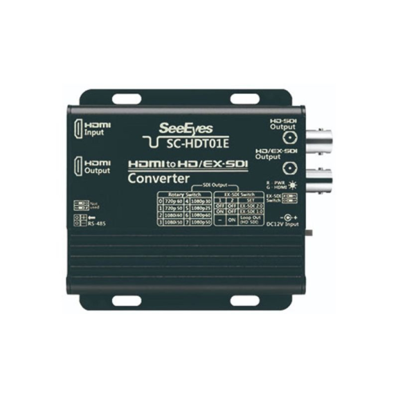 SC-HDT01E SeeEyes, Medienkonverter, HDMI nach HD/EX-SDI, HDMI 1.3, Ex-SDI 1.0/2.0, Full HD 1,5/3G, 12VDC SC-HDT01E SeeEyes, Medienkonverter, HDMI nach HD/EX-SDI, HDMI 1.3, Ex-SDI 1.0/2.0, Full HD 1,5/3G, 12VDC-Beschreibung lesen