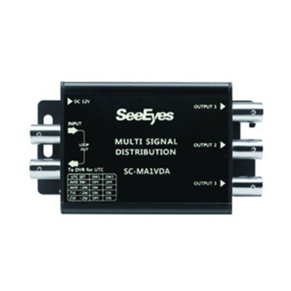 SC-MA1VDA SeeEyes, Videosignalverteiler, 1x Eingang, 4x Ausgang, AHD, CVI, TVI, Composite-Beschreibung lesen