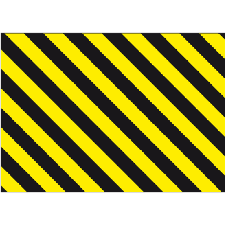 Ersatzfolie für Stahl-Schutzbügel, gelb/schwarz, Folie, selbstklebend, 570x405mm-Beschreibung lesen