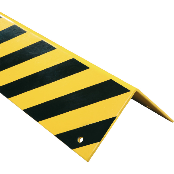 Eckschutz 90°, zum Aufdübeln, gelb pulverbeschichtet, verzinkt, Stahl, 200x1000mm, ASR A1.3-Beschreibung lesen