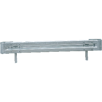 Starter-Set Stahlschutzplanken Typ B, zum Einrammen, Baulänge 4m-Beschreibung lesen