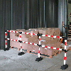 Starter-Set Express-Absperrung 3m, 1m-Modul/2m Erweiterung, 4Füße, rot/weiß, 11kg