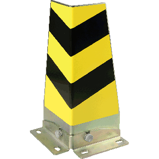 Eckanfahrschutz Bodenwinkel außen, DGUV-Regel108-007, chromat.Stahl, SL 170mm, 400mm, DGUV-Beschreibung lesen