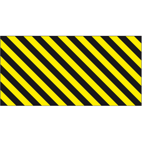 Ersatzfolie für Stahl-Schutzbügel, gelb/schwarz, Folie, selbstklebend, 820x405mm-Beschreibung lesen