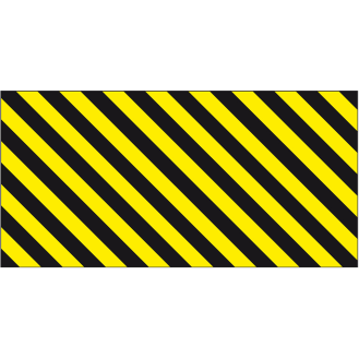 Ersatzfolie für Stahl-Schutzbügel, gelb/schwarz, Folie, selbstklebend, 820x405mm-Beschreibung lesen