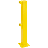 Rammschutz-Standpfosten Anfang/Ende, kunststoffbeschichtet, gelb, Stahl, 1000mm Rammschutz-Standpfosten Anfang/Ende, kunststoffbeschichtet, gelb, Stahl, 1000mm