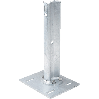 Sigma-Stahlpfosten, für Stahlschutzplanke Typ B, zum Aufdübeln, Höhe 515mm-Beschreibung lesen
