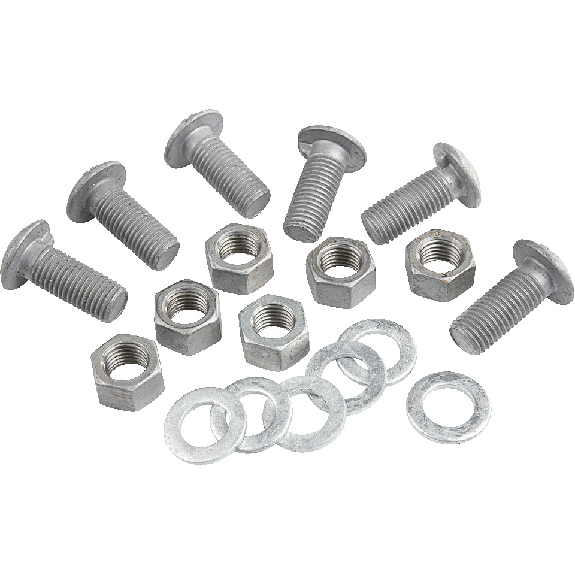 Schrauben-Set für Abstandhalter M16x45, für Stahlschutzplankensystem Typ B, inklusive Muttern und Unterlegscheiben, 6/VE Schrauben-Set für Abstandhalter M16x45, für Stahlschutzplankensystem Typ B, inklusive Muttern und Unterlegscheiben, 6/VE-Beschreibung lesen