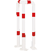 Schutzwinkel, zum Aufdübeln, rot/weiß, verzinkt, pulverbeschichtet, 350x1150mm Schutzwinkel, zum Aufdübeln, rot/weiß, verzinkt, pulverbeschichtet, 350x1150mm