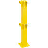 Rammschutz-Standpfosten Ecke, kunststoffbeschichtet, gelb, Stahl, 1000mm Rammschutz-Standpfosten Ecke, kunststoffbeschichtet, gelb, Stahl, 1000mm