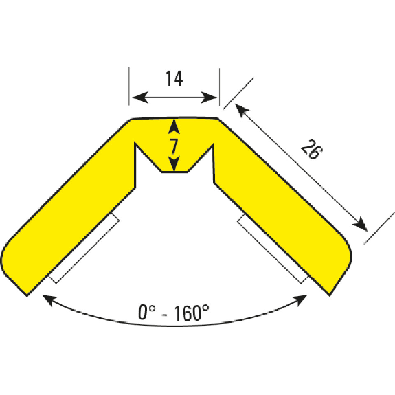 Knuffi Eckschutzprofil Typ W FLEX, selbstklebend/Aufschrauben, weiß, 1m Knuffi Eckschutzprofil Typ W FLEX, selbstklebend/Aufschrauben, weiß, 1m-Beschreibung lesen