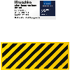 Zuschnitte für Flächenschutzprofile, gelb/schwarz, Folie, selbstklebend, 980x380mm Zuschnitte für Flächenschutzprofile, gelb/schwarz, Folie, selbstklebend, 980x380mm