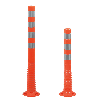Absperrpfosten StandUp, richtet sich selbsttätig auf, orange, Ø 80mm, 1000mm