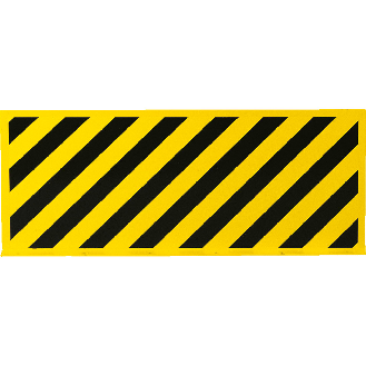 Ersatz-Folien für Eckschutz 90°, gelb/schwarz, Folie, selbstklebend, 70x980mm, 2/VE-Beschreibung lesen