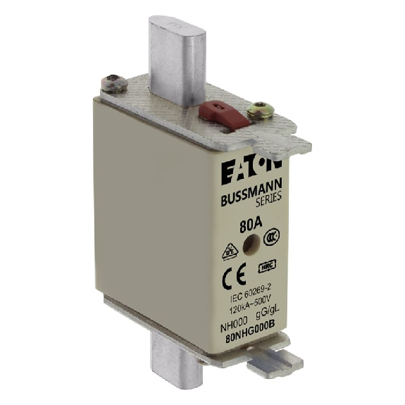 NH FUSE 80A 500V GG/GL SIZE 000 - 80NHG000B NH FUSE 80A 500V GG/GL SIZE 000 - 80NHG000B-Lire la description