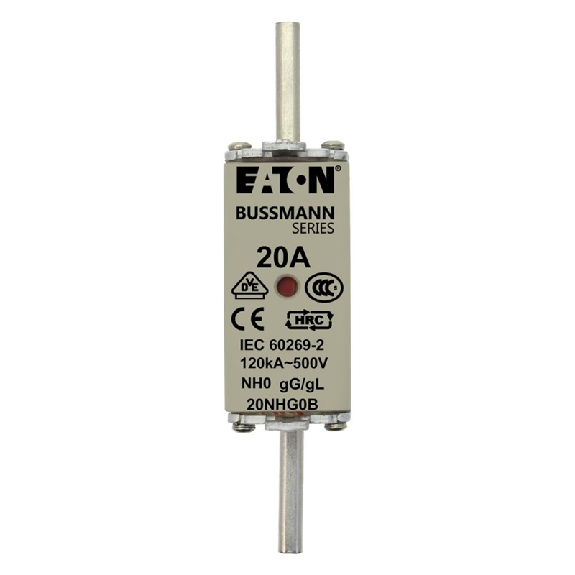 NH FUSE 20A 500V GG/GL SIZE 0 - 20NHG0B NH FUSE 20A 500V GG/GL SIZE 0 - 20NHG0B-Lire la description