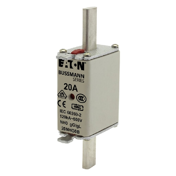 NH FUSE 20A 500V GG/GL SIZE 0 - 20NHG0B NH FUSE 20A 500V GG/GL SIZE 0 - 20NHG0B-Lire la description