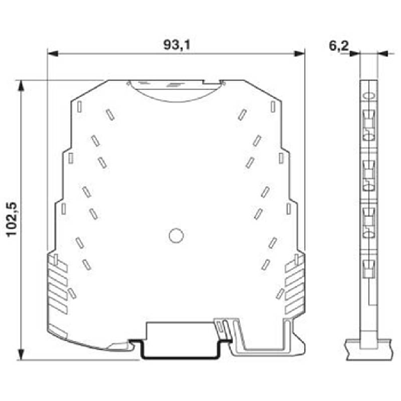 Duplicateur de signal à 4 voies pour l'isolation galvanique - MINI MCR-SL-UI-2I-NC Duplicateur de signal à 4 voies pour l'isolation galvanique - MINI MCR-SL-UI-2I-NC-Lire la description