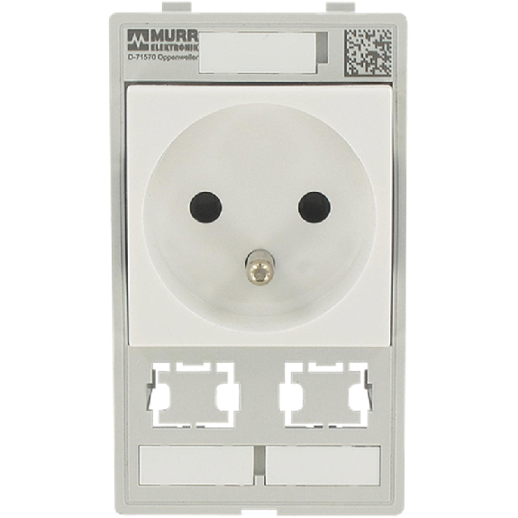 Module simple MSDD 1x Prise France + 2 découpes pour RJ45/USB - 4000-68000-4510000-Lire la description