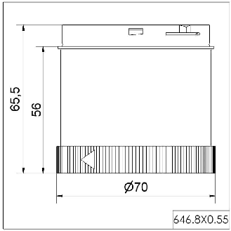 Module d'interface ASi IP65 Ø70mm NOIR - 646.830.55-Lire la description