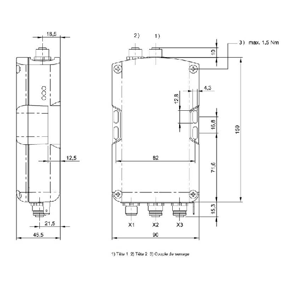 Unité d'exploitation HF (13,56 MHz), PROFINET - BIS M-6008-048-050-06-ST23 (BIS00L7)-Lire la description