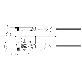 Interface IO-Link universelle, IO-Link, 8E PNP type 3, 8S PNP, IP54 - BNI IOL-772-000-K027 (BNI005N)-Lire la description