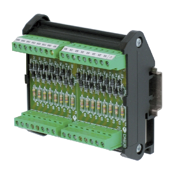 Module pour essais LED 8 canaux, commun positif, bornes à vis - XCLT08CC [CLT08CC]-Lire la description
