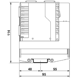Module d'interface 2 ports paire torsadée, départ vers le bas - FL IF 2TX VS-RJ-D-Lire la description