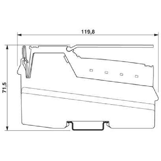Tête de station PROFINET, 8 entrées, 24VDC, 4 sorties, 24VDC, 500mA - IL PN BK DI8 DO4 2TX-PAC-Lire la description