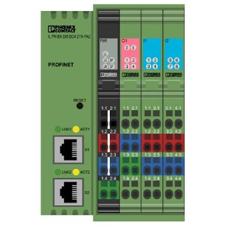 Tête de station PROFINET, 8 entrées, 24VDC, 4 sorties, 24VDC, 500mA - IL PN BK DI8 DO4 2TX-PAC-Lire la description