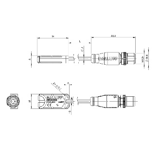 Module mémoire IO-Link, M12 4P+C0.3m - BNI IOL-910-002-K060 (BNI00AM)-Lire la description