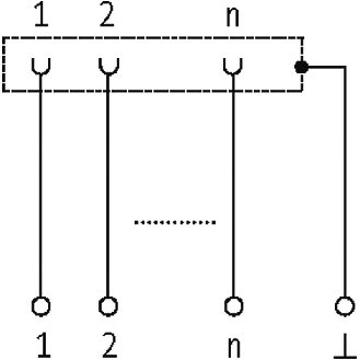 Module d'interconnexion DIN 41652 SUB-MIN D F 9P / Bornes à vis - 54040 | UG SUB 9 B-Lire la description