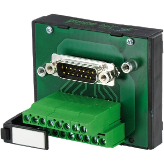 Module d'interconnexion DIN 41652 SUB-MIN D F 9P / Bornes à vis - 54040 | UG SUB 9 B-Lire la description
