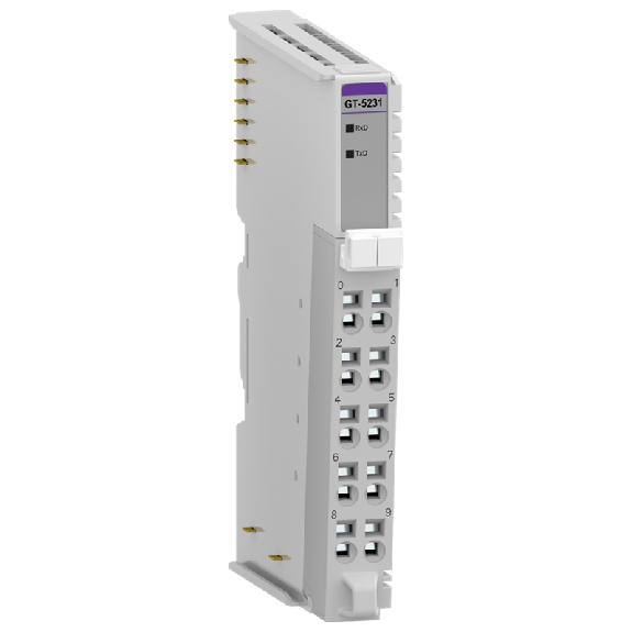 Interface RS485 à 1 canal, 0,3~115,2 kbit/s, cage clamp, 10pt - GT-5231 Interface RS485 à 1 canal, 0,3~115,2 kbit/s, cage clamp, 10pt - GT-5231-Lire la description