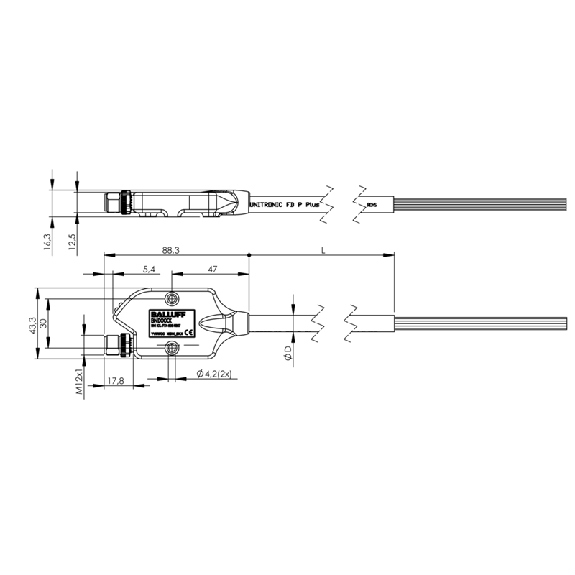 Interface IO-Link universelle, IO-Link, 16E PNP type 3, 16S PNP, IP54 - BNI IOL-771-000-K027 (BNI005M)-Lire la description