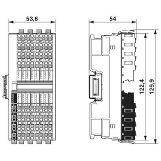 Module 16 entrées TOR 24 VDC, IP20, Axioline F - AXL F DI16/4 2F-Lire la description