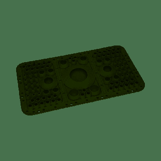 Plaque passe câbles-AX-plastique-L401 P221-avec tétine-coffret AX-T6 - SZ 2566.300-Lire la description