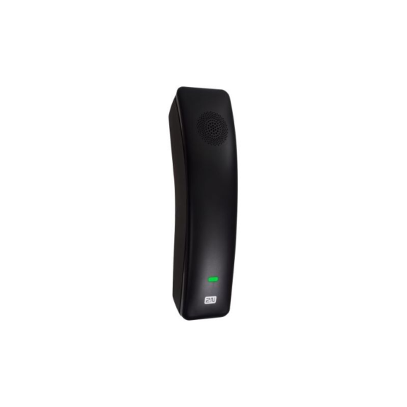 Auricular IP 2N negro, teléfono IP, apertura de puerta, LAN, PoE, 5V DC, montaje en pared-Leer más