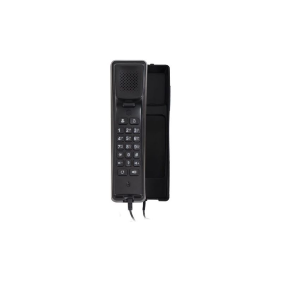 Auricular IP 2N negro, teléfono IP, apertura de puerta, LAN, PoE, 5V DC, montaje en pared-Leer más