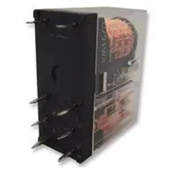Relais C.I. 8-pin, DPDT 5A, Ag, Vertical, 12VDC - G2R-2 12VDC-Lire la description