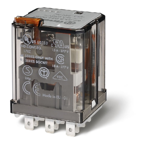 Relais de puissance 3RT 16A 24V DC, bouton test et indicateur meca - 623390240040 (62.33.9.024.0040) Relais de puissance 3RT 16A 24V DC, bouton test et indicateur meca - 623390240040 (62.33.9.024.0040)-Lire la description