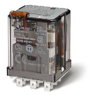 Relais de puissance 3RT 16A 24V DC, bouton test et indicateur meca - 623390240040 (62.33.9.024.0040)-Lire la description