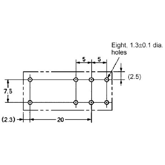 Relais C.I. DPDT 8A, AgNi, 24VDC - G2RL-2 DC24-Lire la description