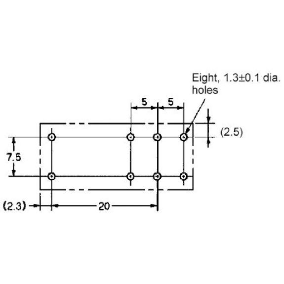 Relais C.I. DPDT 8A, AgNi, 24VDC - G2RL-2 DC24-Lire la description