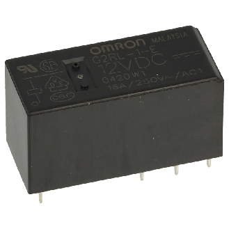 Relais C.I. SPDT, 16A-250VAC/24VDC, AgSnO2, 12VDC - G2RL-1-E DC12-Lire la description