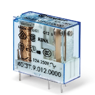 Relais circuit imprimé 1NO 12A 24V DC sensible, AgNi - 403170240000 (40.31.7.024.0000)-Lire la description