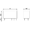 Relais de puissance miniature DPDT 10A, AgNi, 24DC - REL-MR- 24DC/21-21 Relais de puissance miniature DPDT 10A, AgNi, 24DC - REL-MR- 24DC/21-21