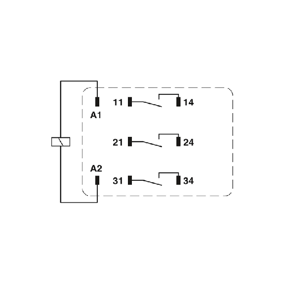 Relais de puissance 8 broches 3PST-NO 16A-250VAC, 230AC - REL-PR3-230AC/3X1 Relais de puissance 8 broches 3PST-NO 16A-250VAC, 230AC - REL-PR3-230AC/3X1-Lire la description