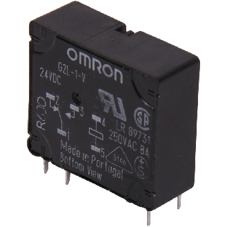 Relais pour circuits imprimés; SPDT 8A-250V, montage à plat, 24VDC - G2L-1 24VDC-Lire la description